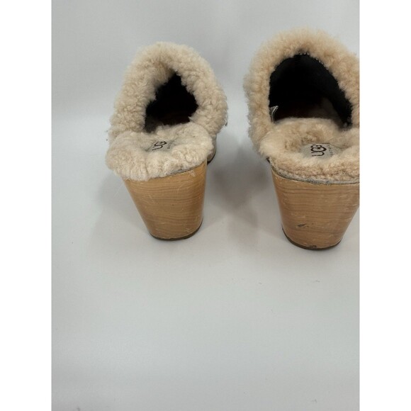 UGG Black Patent Leather Kiltie Clog With Detatchable Fringe Size 7 Rare - Picture 12 of 15